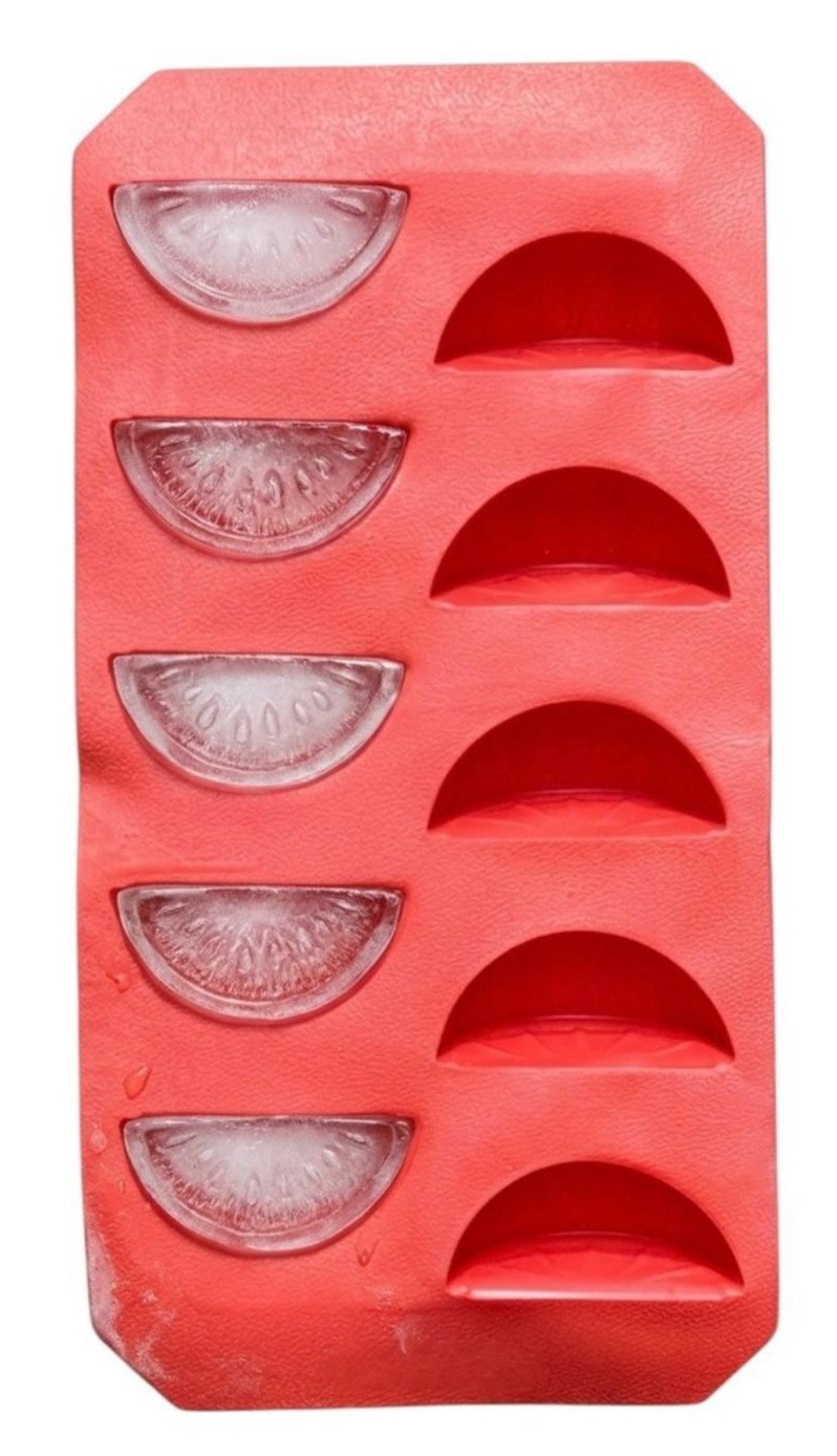 Fruit Shaped Ice Cube Moulds Strawberry Watermelon Banana Reusable Food Safe