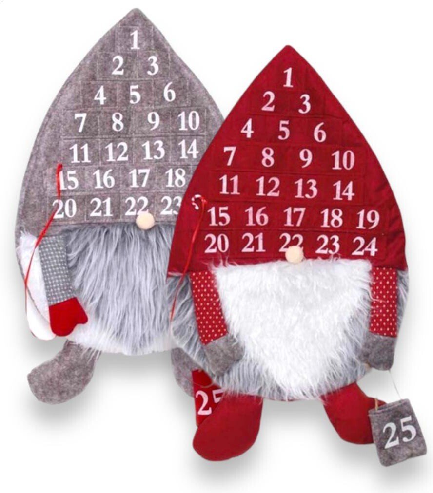 Add your Own Treat Advent Calendar Felt Gonk 1-25 Christmas Countdown 25 Days