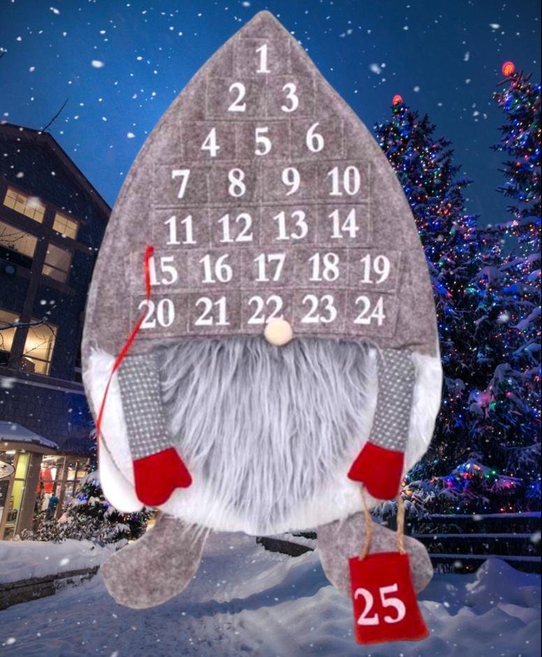 Add your Own Treat Advent Calendar Felt Gonk 1-25 Christmas Countdown 25 Days