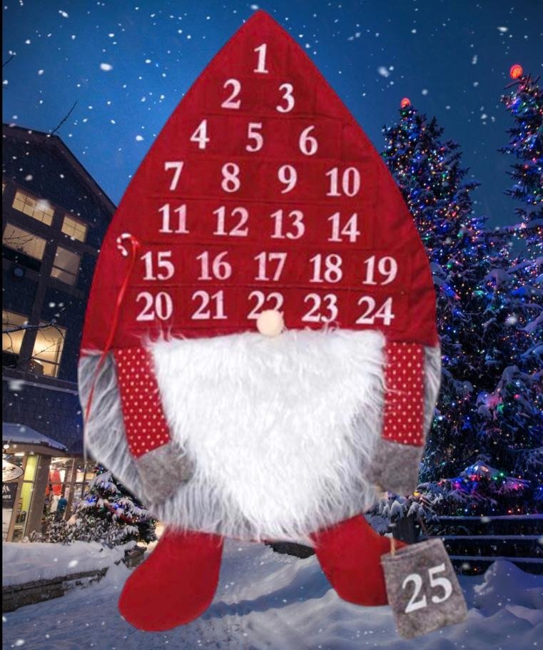 Add your Own Treat Advent Calendar Felt Gonk 1-25 Christmas Countdown 25 Days