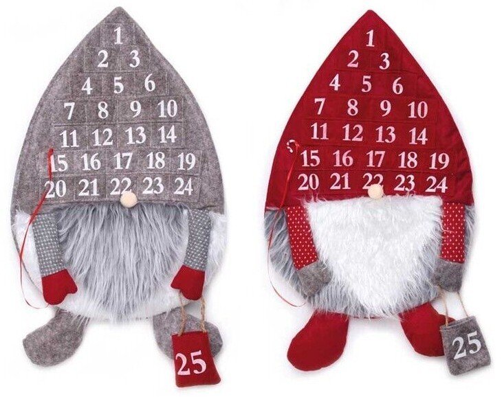 Add your Own Treat Advent Calendar Felt Gonk 1-25 Christmas Countdown 25 Days