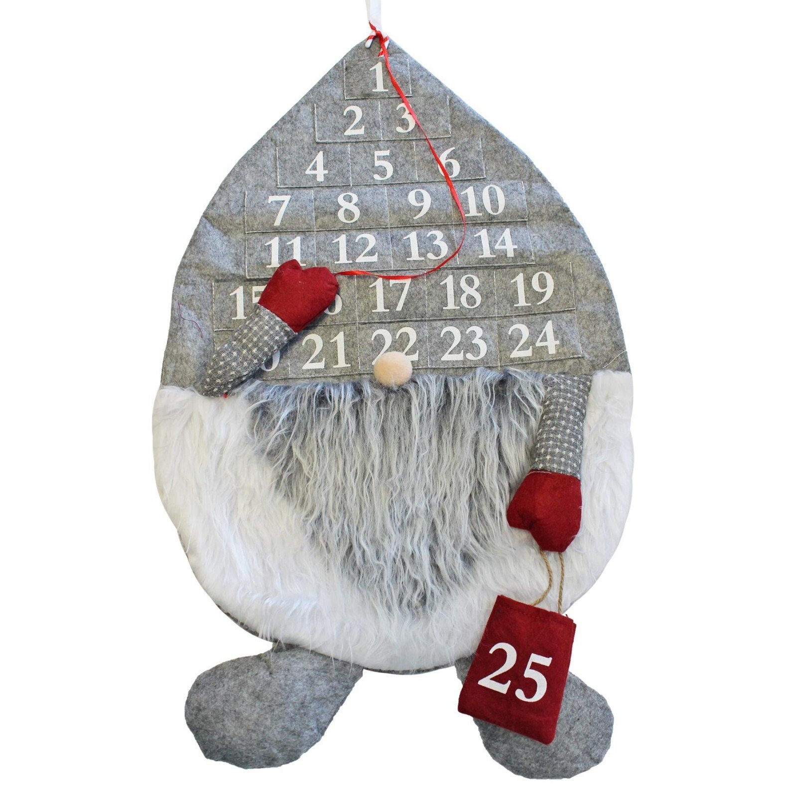 Add your Own Treat Advent Calendar Felt Gonk 1-25 Christmas Countdown 25 Days