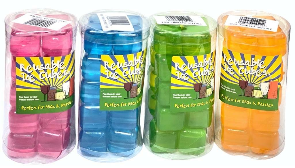 20 Washable Plastic Reusable Ice Cube Bottle Tray Soda Drinks Dry And Freezer