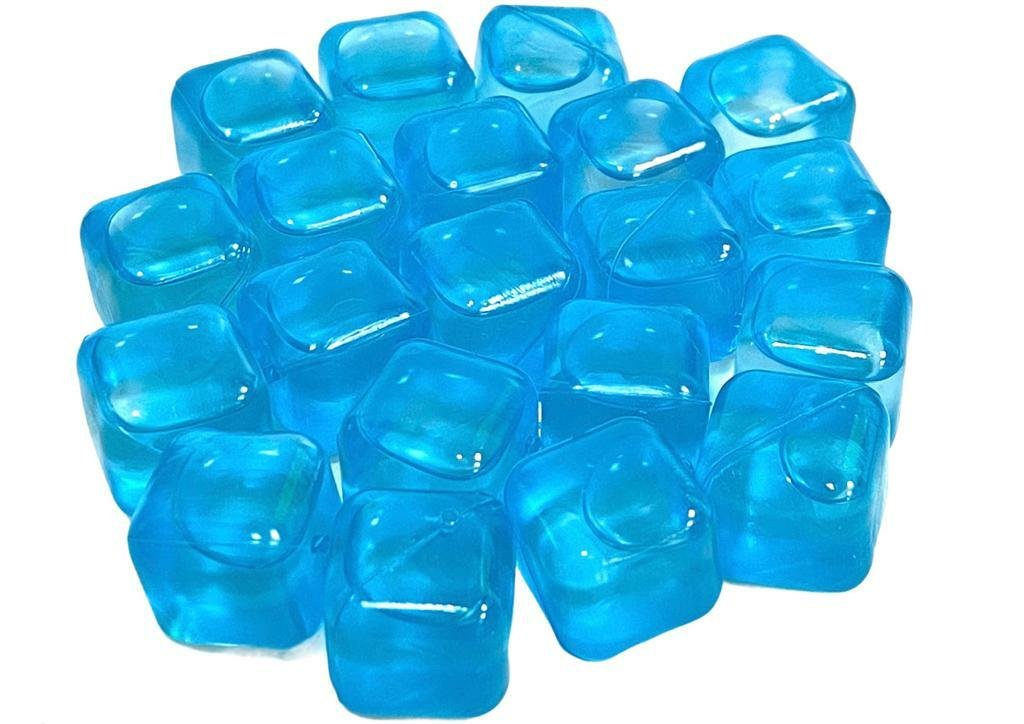 20 Washable Plastic Reusable Ice Cube Bottle Tray Soda Drinks Dry And Freezer