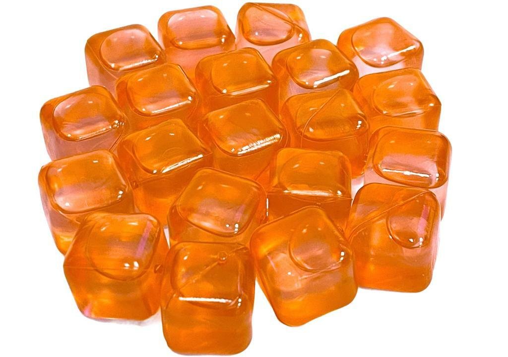 20 Washable Plastic Reusable Ice Cube Bottle Tray Soda Drinks Dry And Freezer