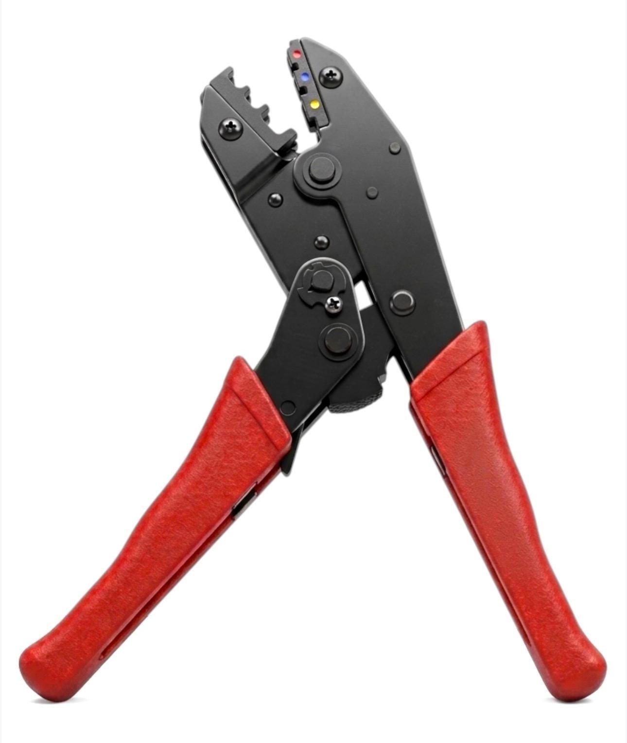 9" Ratchet Crimping Plier Tool Crimp insulated wire cable Terminal Crimper New
