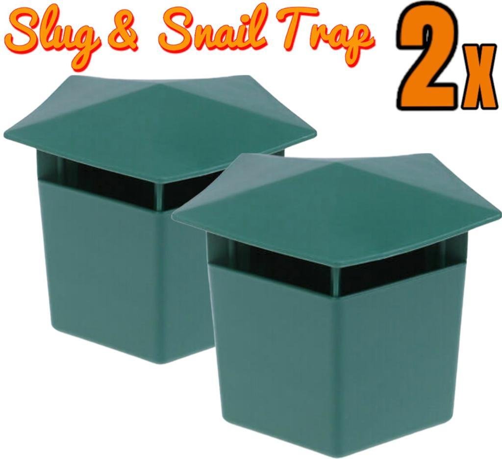 2 x BEER SLUG SNAIL SAFE SIMPLE EASY TRAP TRAPS NO CHEMICALS GARDEN SOIL GRASS