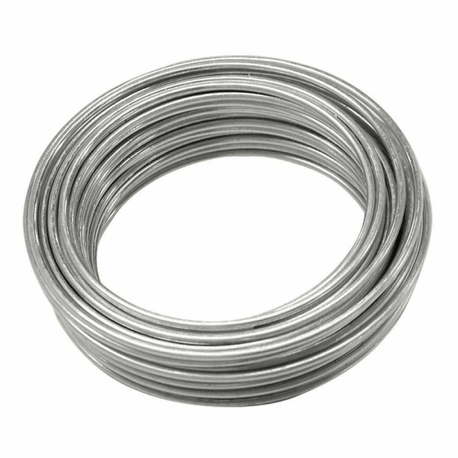 Galvanised Garden Gardening Wire Heavy Duty 1.2mm x 20m For Garden & Landscaping