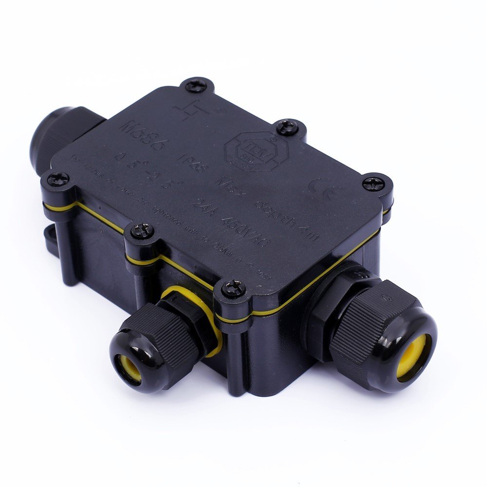2/3/4Way Waterproof Electrical Junction Box Cable Connector Wire IP68 Outdoor UK