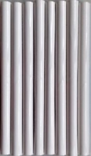 8 X 19.5cm  WHITE RADIATOR PIPE COVERS SLEEVES SHROUDS SNAP AROUND YOUR PIPES