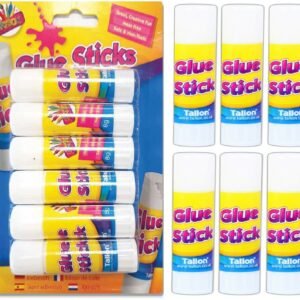 Glue Sticks Safe Non-toxic Pack of 6 Ideal for Arts/Kids/Crafts/Children/