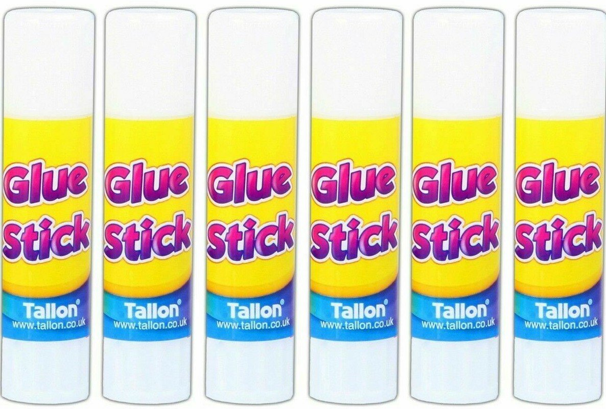 Glue Sticks Safe Non-toxic Pack of 6 Ideal for Arts/Kids/Crafts/Children/
