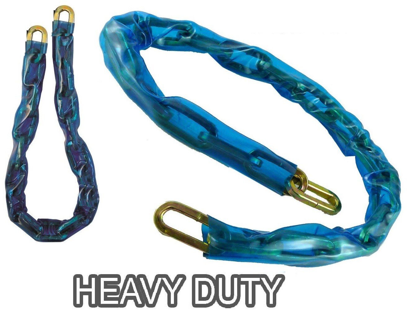 HEAVY DUTY 36" LINK CHAIN SLEEVED FOR MOTORBIKE BIKE CYCLE SECURITY SAFETY LOCK