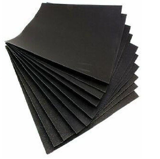 8pcs Assorted Wet And Dry Sandpaper Sheets For Metal Plastic Wood Mixed Grit