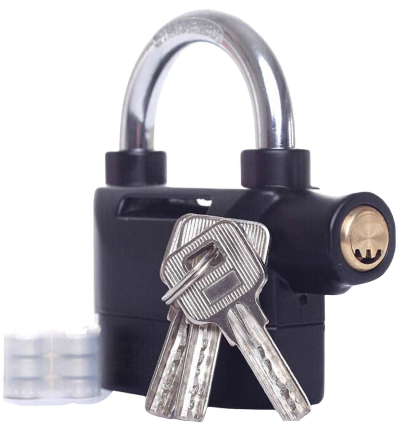 2x Motion Sensor Activated Siren Alarm Motorcycle Disc Lock Padlock Weatherproof