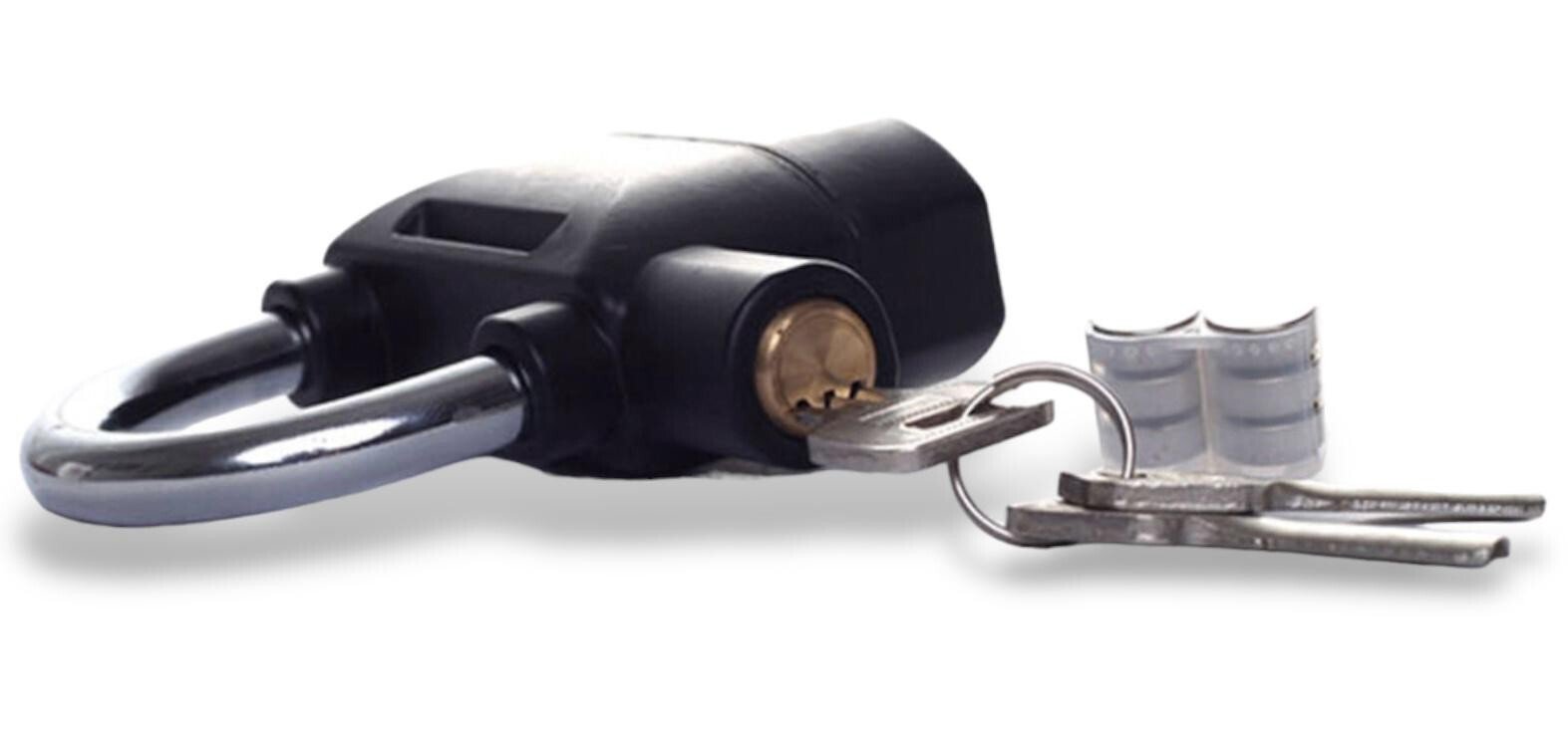 2x Motion Sensor Activated Siren Alarm Motorcycle Disc Lock Padlock Weatherproof