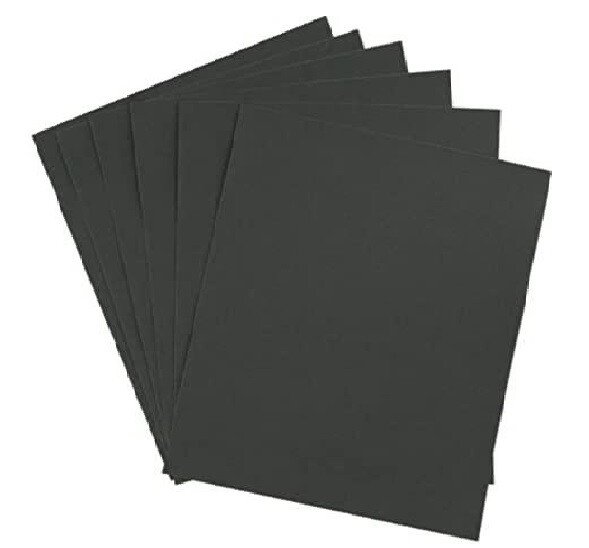 8pcs Assorted Wet And Dry Sandpaper Sheets For Metal Plastic Wood Mixed Grit