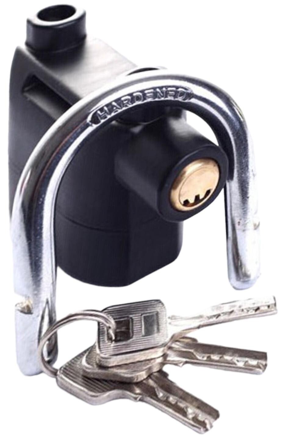 HEAVY DUTY ALARM LOCK Siren Motorbike Keyed Lock Bicycle Padlock Security Pad UK