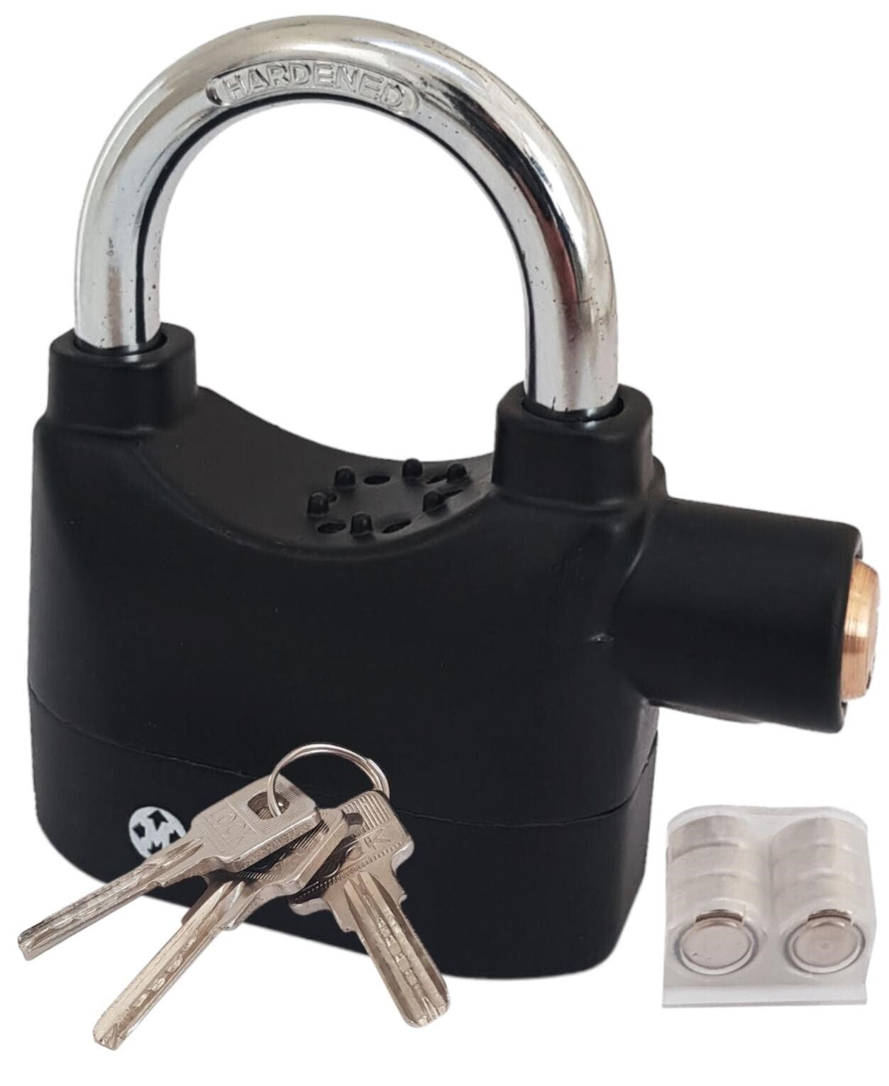 HEAVY DUTY ALARM LOCK Siren Motorbike Keyed Lock Bicycle Padlock Security Pad UK