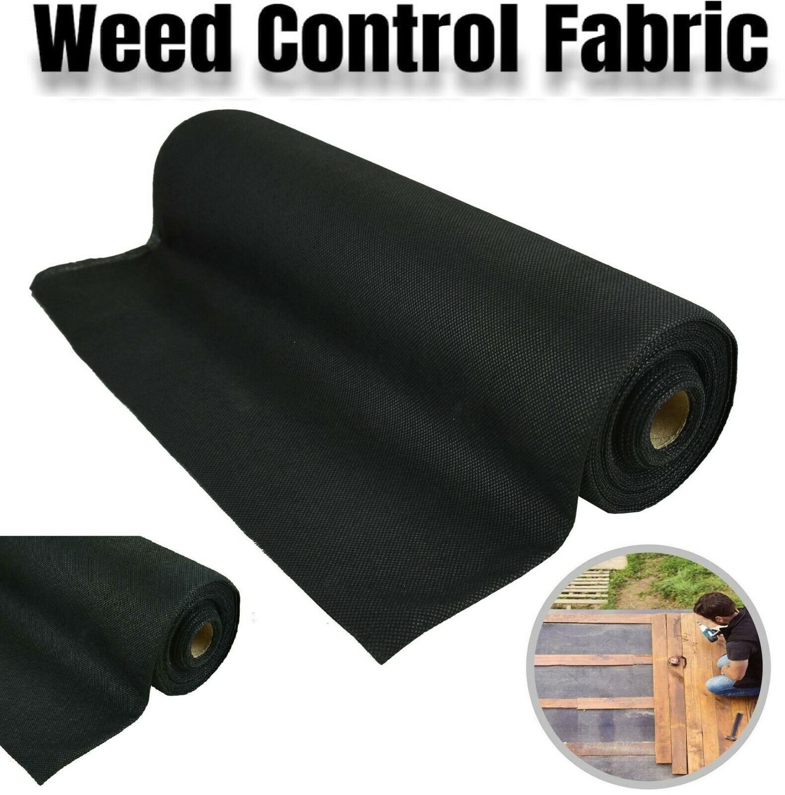 Heavy Duty Weed Control Fabric Membrane Garden Landscape Ground Cover Sheet