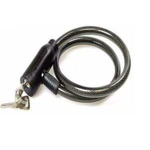 2 KEY BIKE LOCK CYCLE BICYCLE STEEL CABLE PADLOCK EXTRA STRONG SECURITY UK SALE