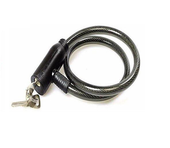 2 KEY BIKE LOCK CYCLE BICYCLE STEEL CABLE PADLOCK EXTRA STRONG SECURITY UK SALE