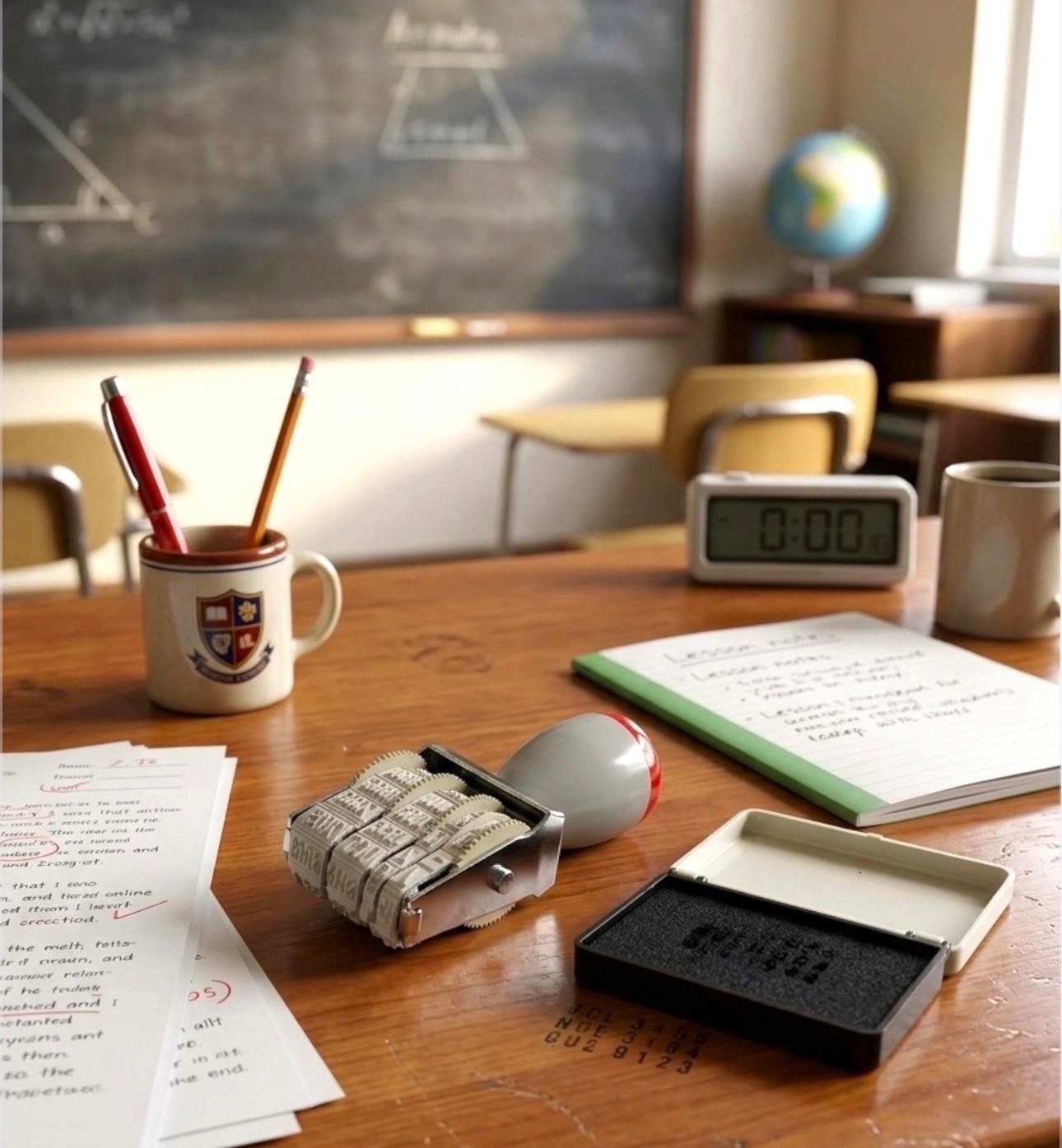 DATE STAMP AND BLACK INK PAD IDEAL STAMPING DATING FOR SCHOOL OFFICE HOME USE