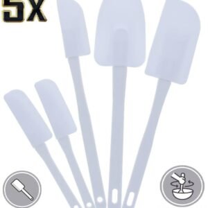 5Pcs Flexible Spatulas Cooking Baking Mixing Icing Bowl Scraper Kitchen Utensil