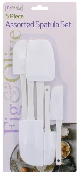 5Pcs Flexible Spatulas Cooking Baking Mixing Icing Bowl Scraper Kitchen Utensil