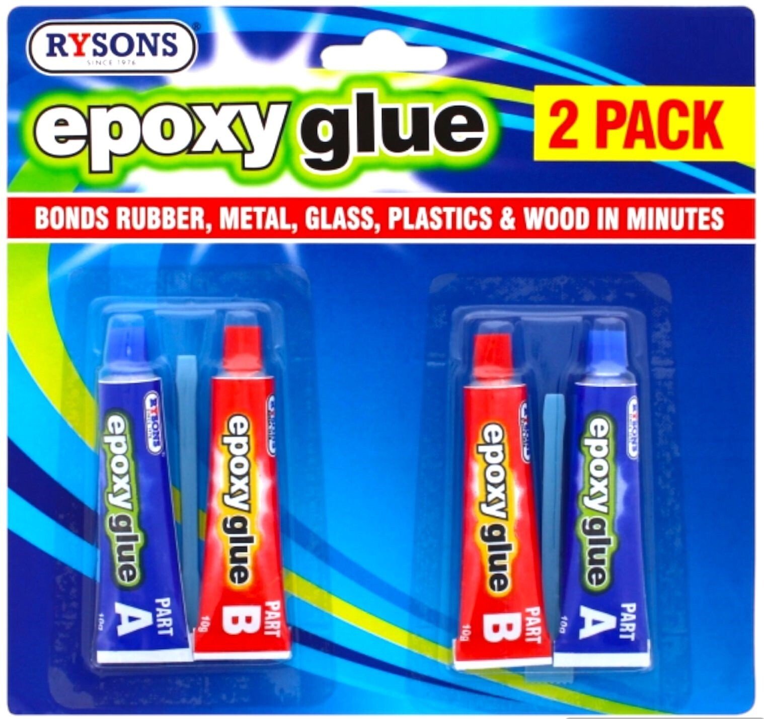 4 Epoxy Glue Resin Strong Adhesive Kit Hardener Bonds Metal Plastic Wood Glass