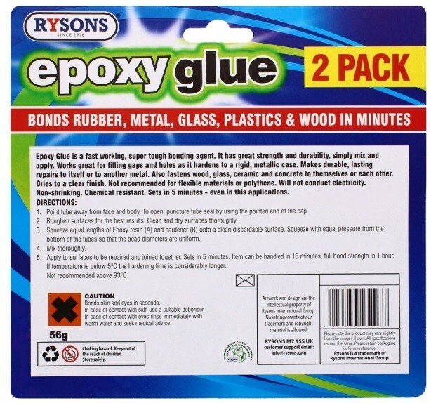 4 Epoxy Glue Resin Strong Adhesive Kit Hardener Bonds Metal Plastic Wood Glass