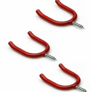 3Pcs Hook Set Garage Shed Tools Storage Hanging Hooks Tool Holder Indoor Screw