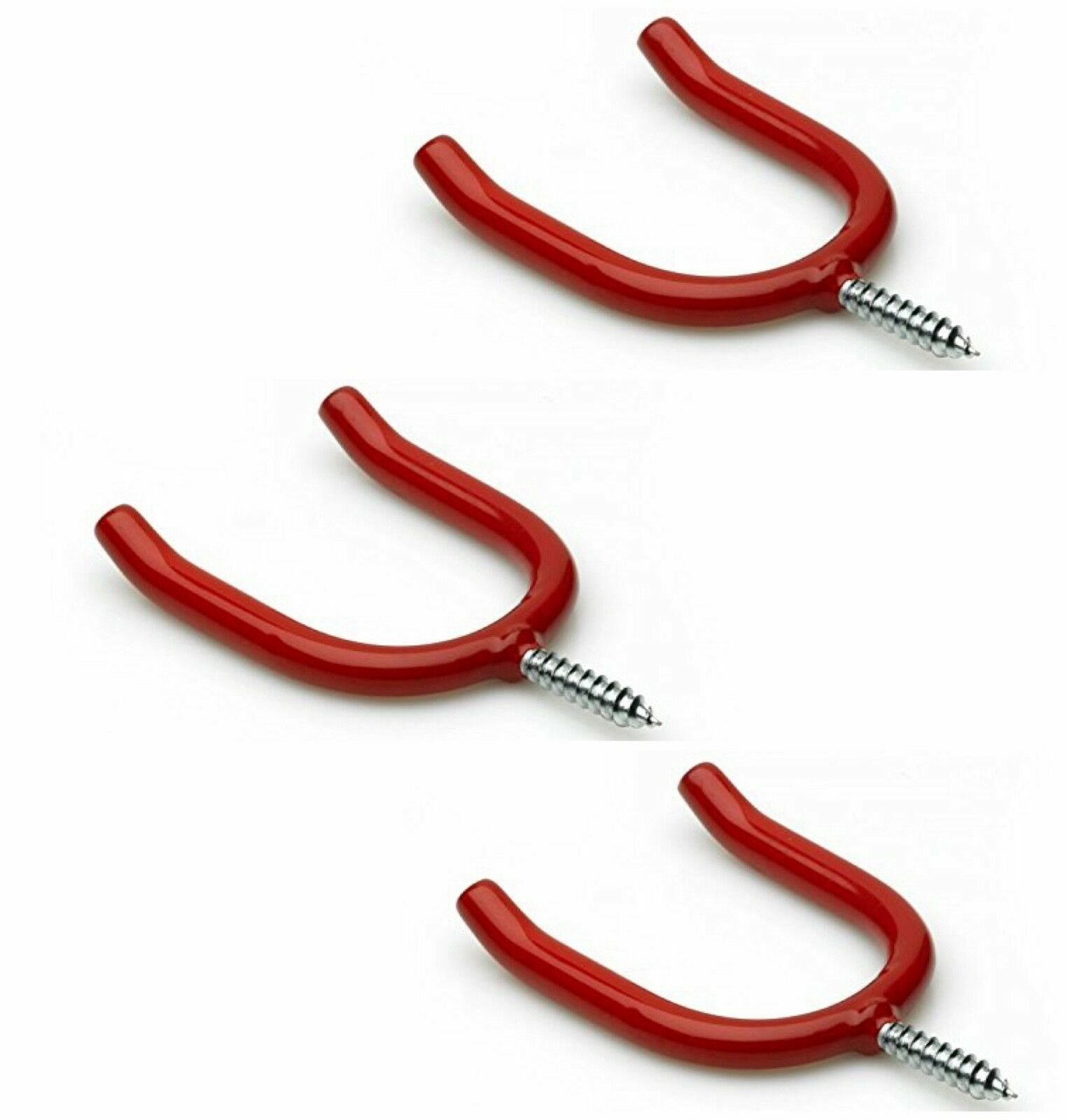 3Pcs Hook Set Garage Shed Tools Storage Hanging Hooks Tool Holder Indoor Screw