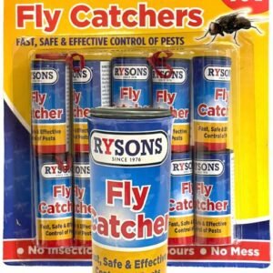 10 Fly Insect Catcher Paper Sticky Glue Bug Trap Killer Strong Roll Tape Strip