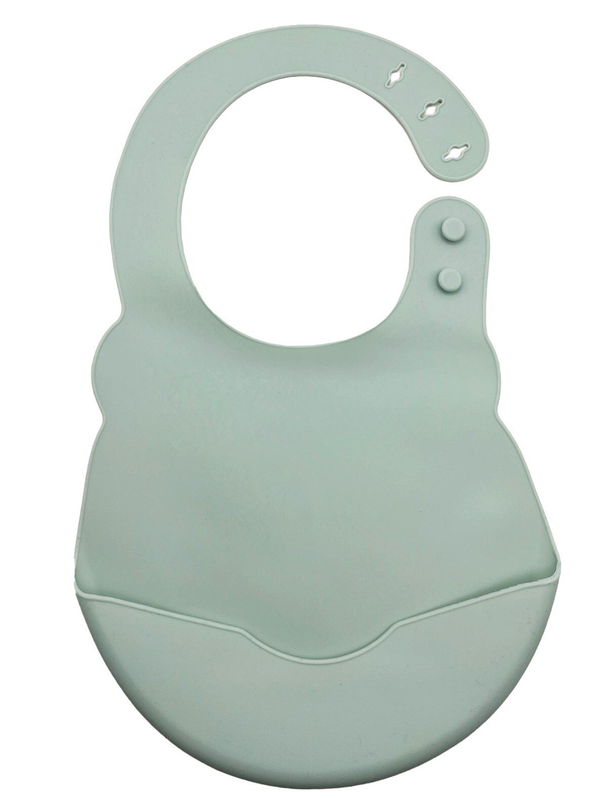 2Pcs Baby Bibs Dishwasher safe Comfortable Silicone Feeding Food Catcher weaning