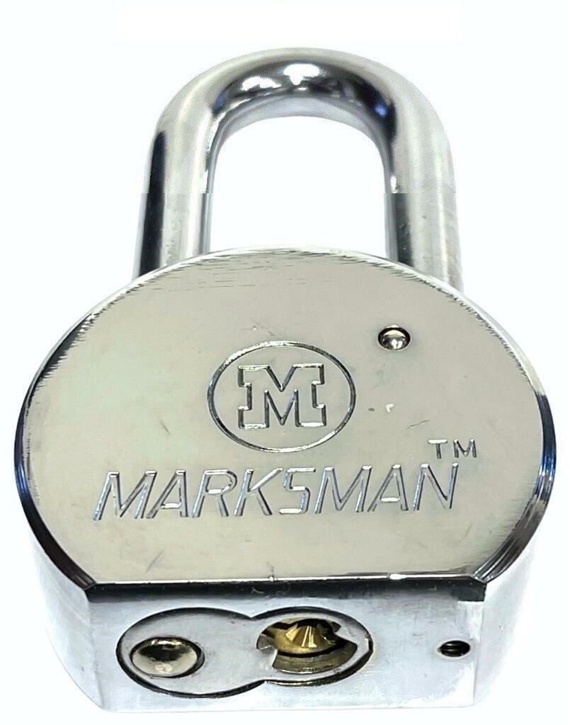 65mm Short Shackle Chrome Steel High Security Padlock & 3 Keys Heavy Duty Large