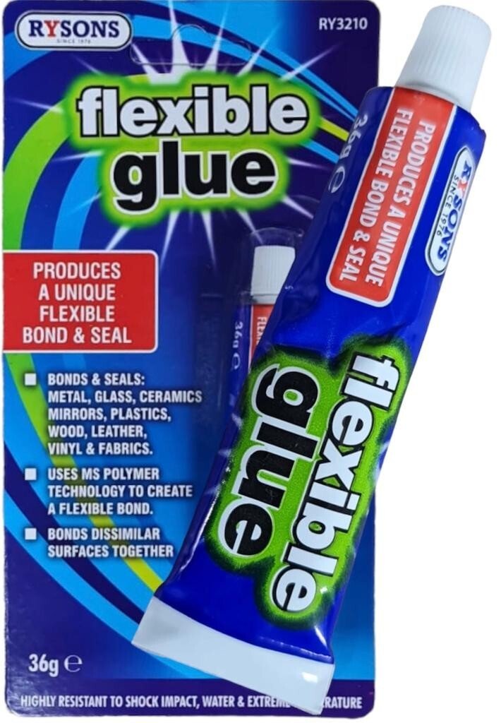 FLEXIBLE ELASTIC GLUE Strong Repair Adhesive WATERPROOF Leather Shoe Fabric 20g