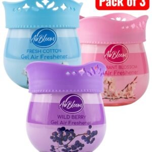 3 Pack Solid Gel Air Freshener Bathroom Home Room Deodoriser Scent Cupboard 250g