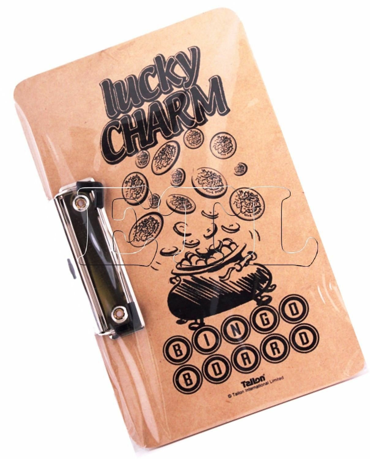 2Pcs Lucky Bingo Board With Clasp Clip Left Hand Clip 24cm x 15cm Approx