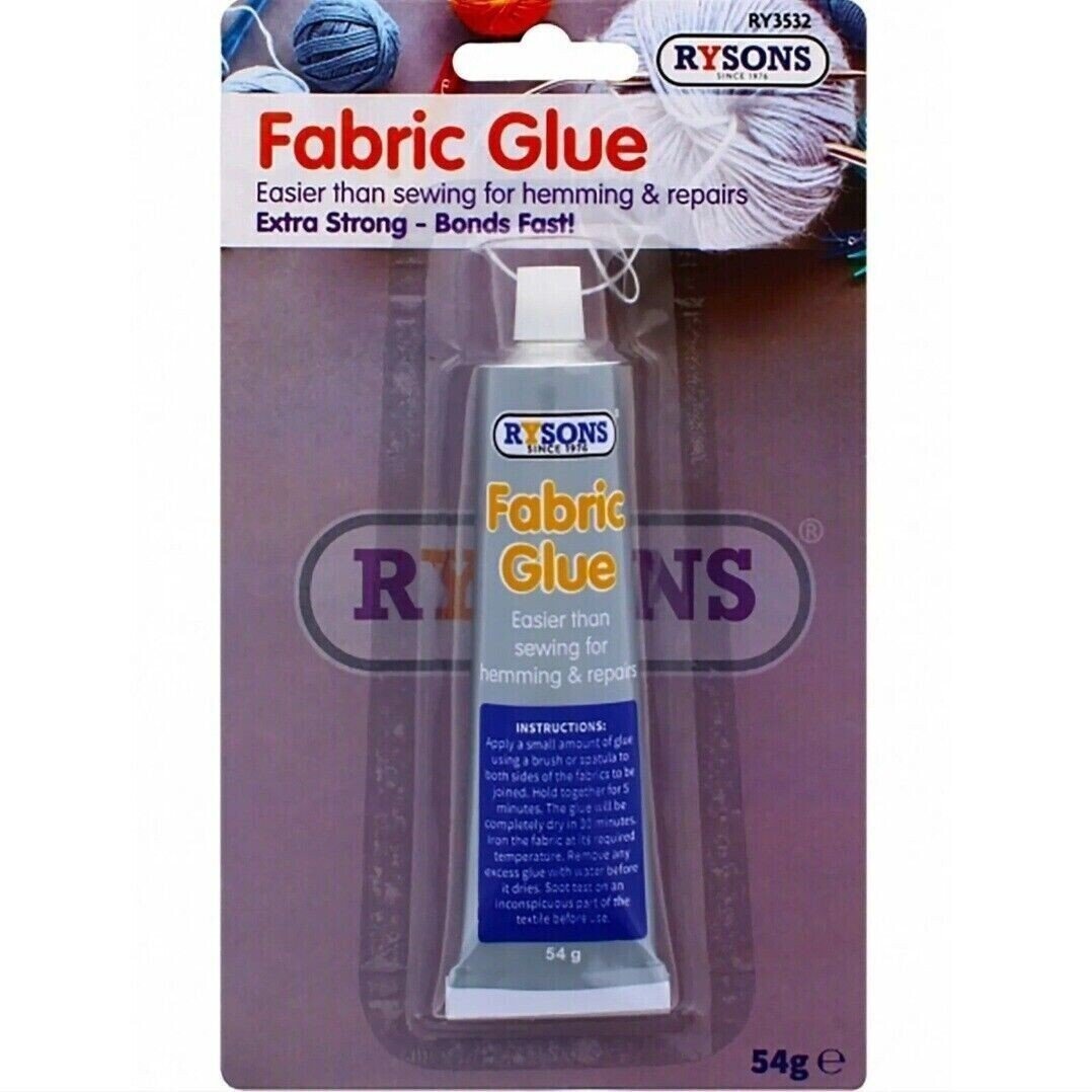 2x Extra Strong Fabric Glue 54g Quick Bond Adhesive for Hemming Sewing No Stitch
