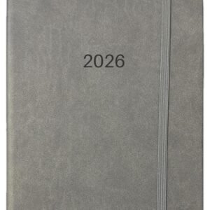 2026 A4 A5 A6 Day to Page / Week To View Diary PU Leather Full Year Planner Desk