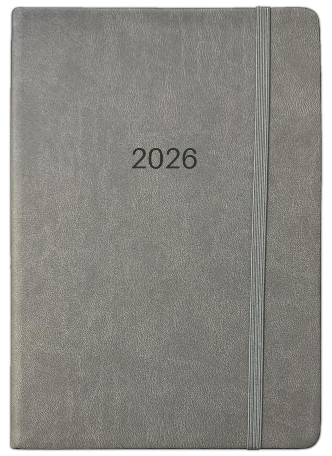 2026 A4 A5 A6 Day to Page / Week To View Diary PU Leather Full Year Planner Desk