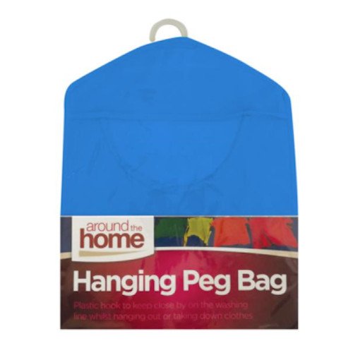 Hanging Fabric Peg Bag Clothes Line Laundry Washing Basket Storage Pouch Hanger