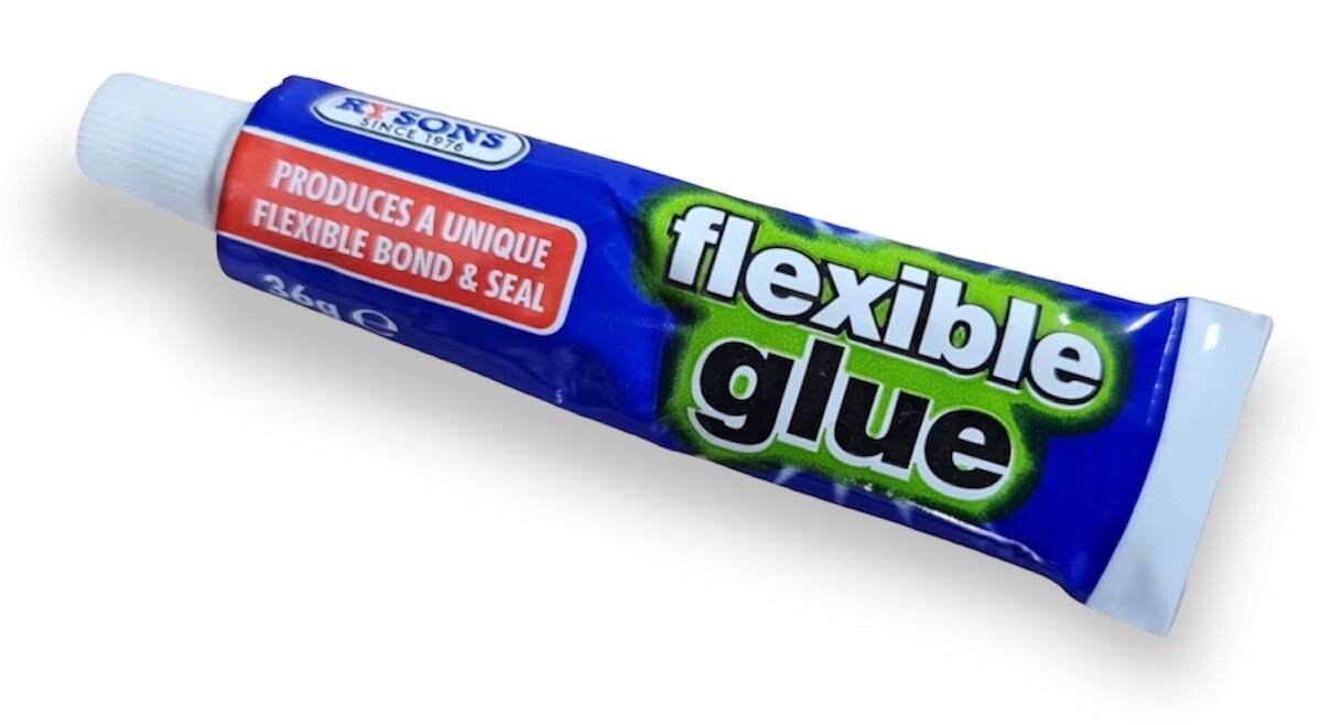 2 x FLEXIBLE ELASTIC GLUE Strong Repair Adhesive WATERPROOF Leather Shoe Fabric
