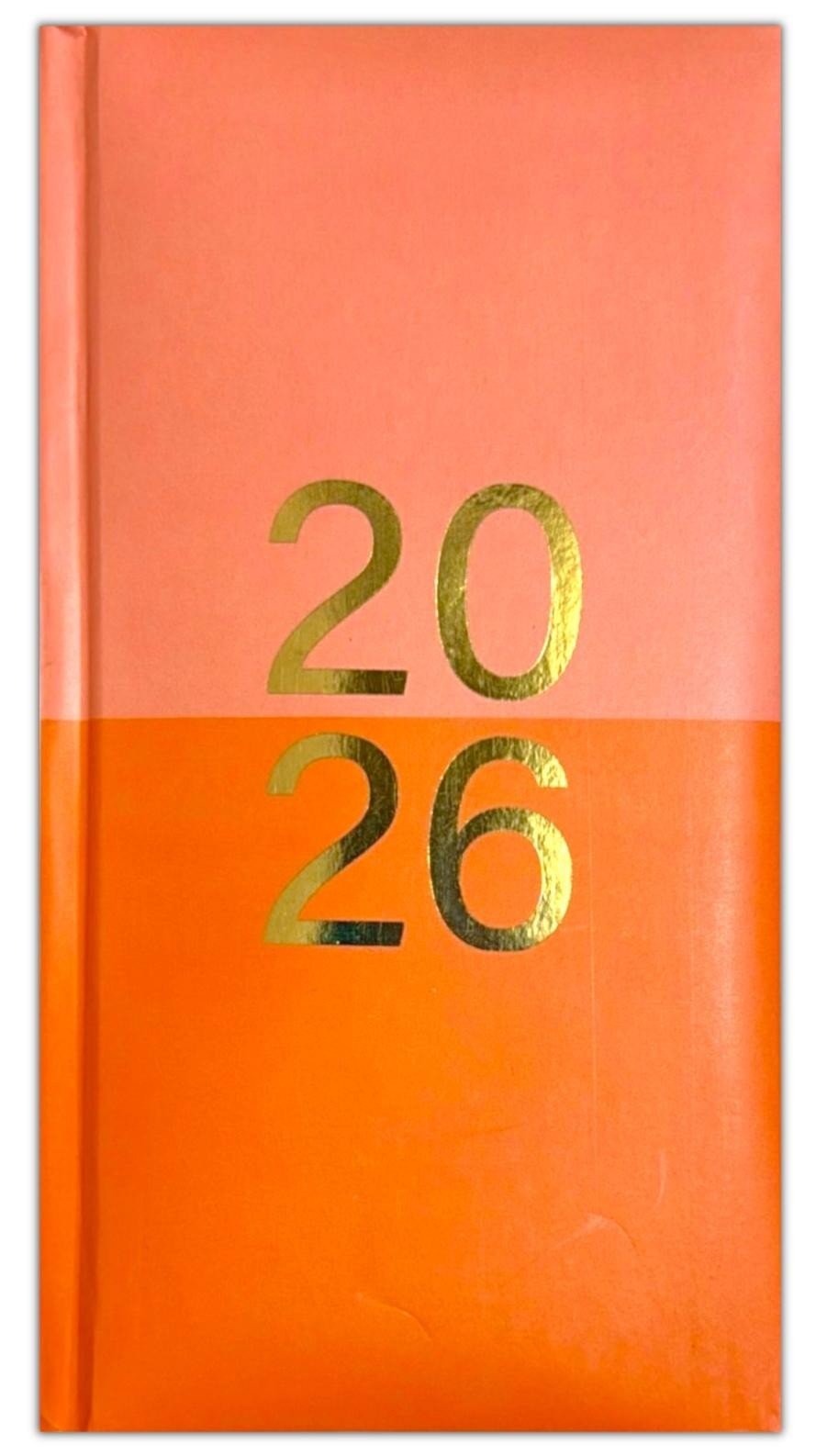 2026 DIARY POCKET SMALL / SLIM LINE METAL CORNER WEEK TO VIEW CUTE FASHION DIARY