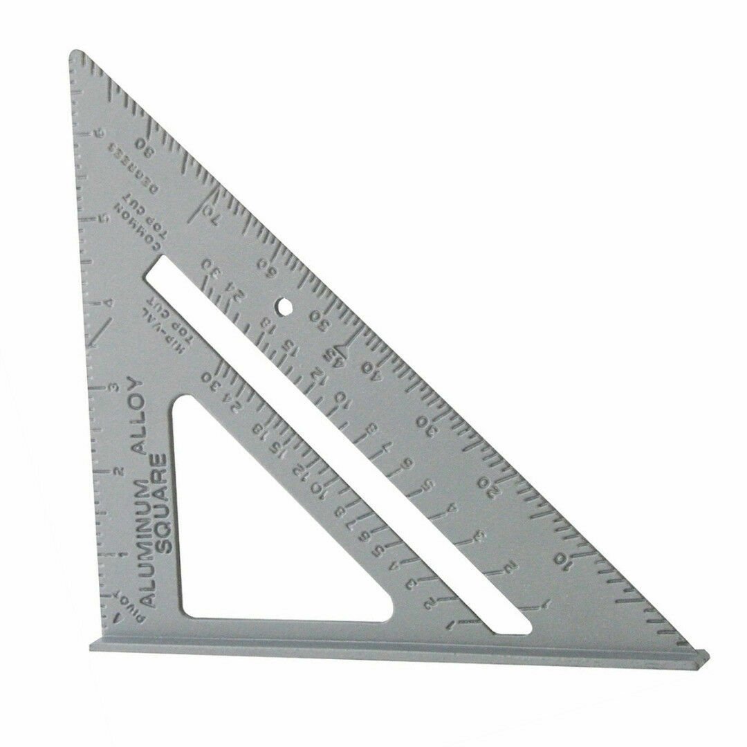 7'' Aluminium Alloy Roofing Rafter Square Triangle Angle Guide Marksman 55018C