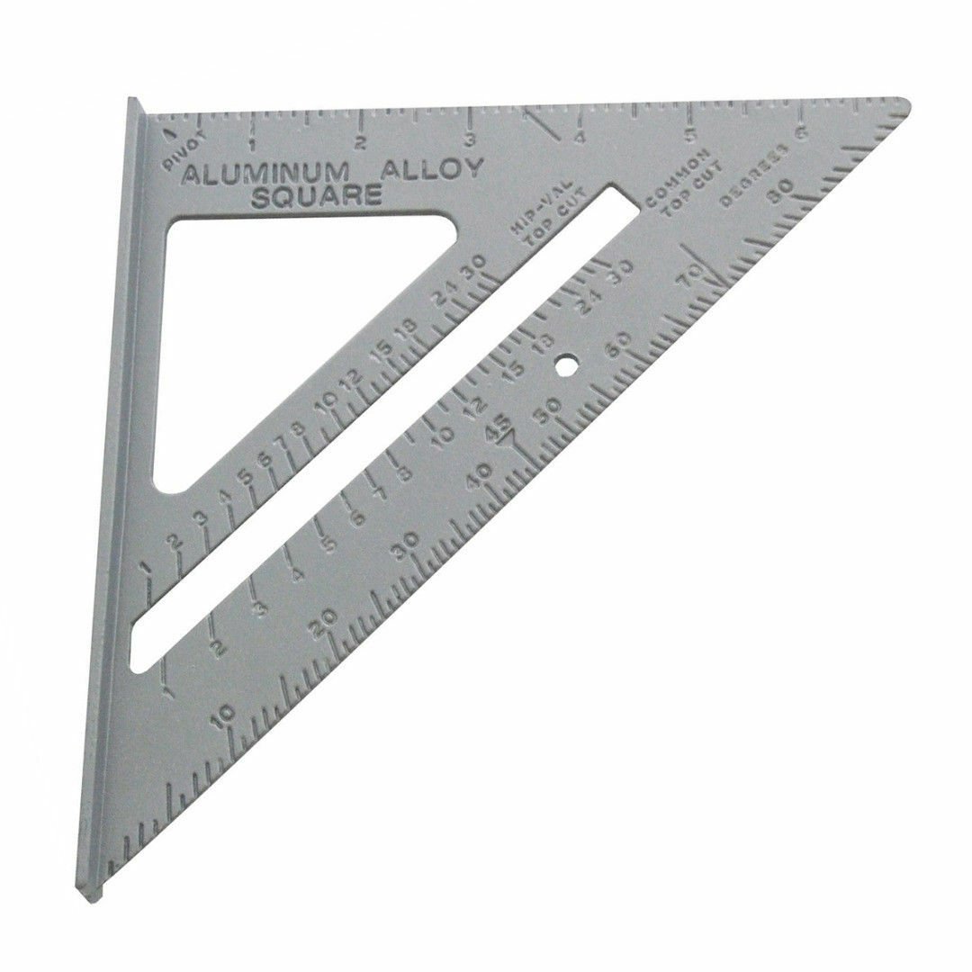 7'' Aluminium Alloy Roofing Rafter Square Triangle Angle Guide Marksman 55018C