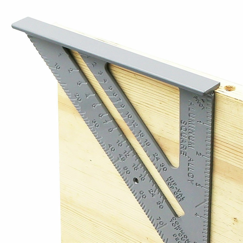 7'' Aluminium Alloy Roofing Rafter Square Triangle Angle Guide Marksman 55018C