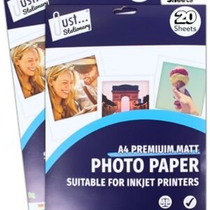 A4 Premium Matt Photo Paper 40 Sheets for Inkjet Printer Quick Drying 230GSM