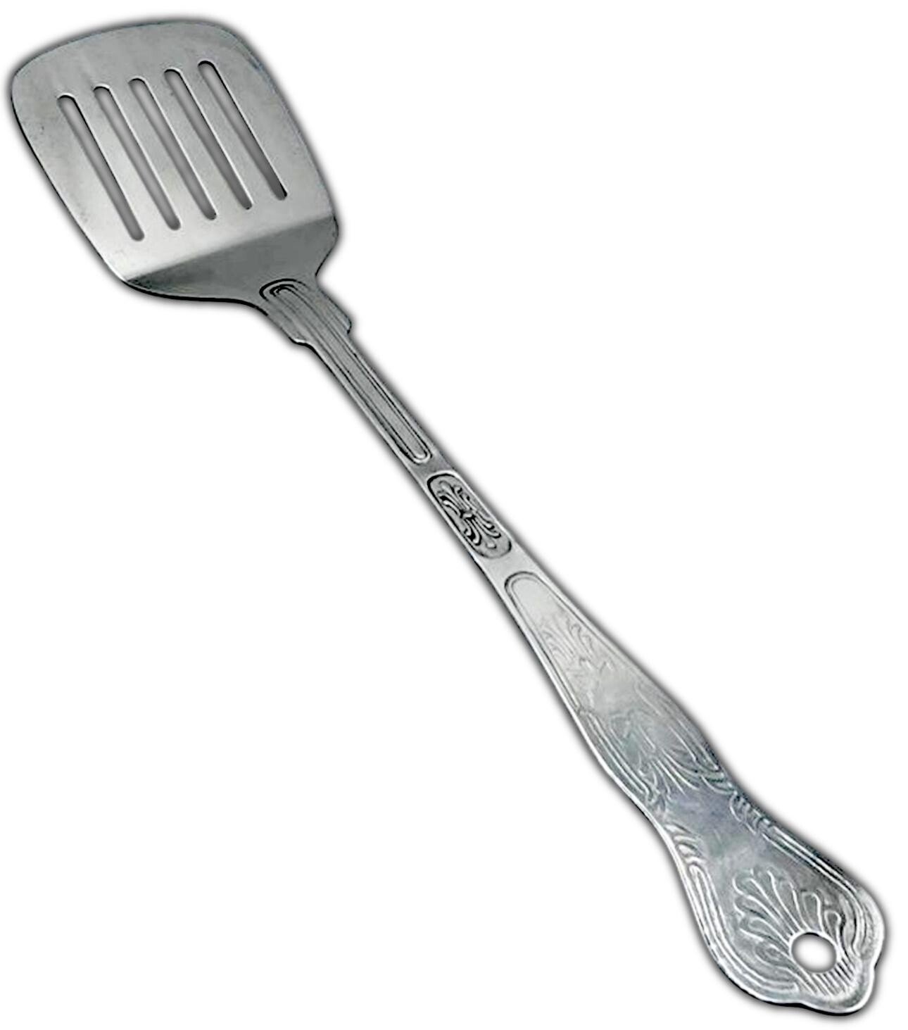 Stainless Steel kitchen Slotted Turner Spatula Kitchen Cooking Tool Utensil 35cm